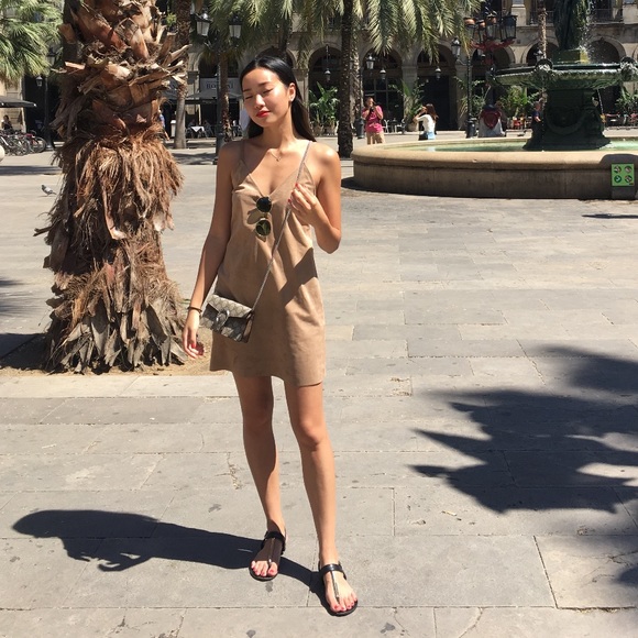 Aritzia Vivienne Suede Dress - Picture 5 of 6